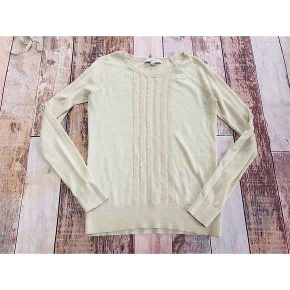 Loft Ruffle front sweater size M - Picture 1 of 5